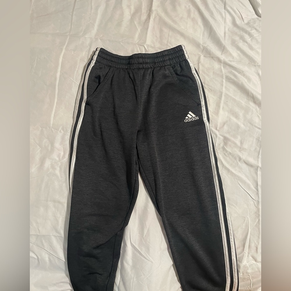 THREE Adidas black sweatpants